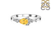 Citrine & White Topaz Ring CIT-RDR-2389.