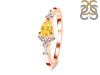 Citrine & White Topaz Ring CIT-RDR-2389.