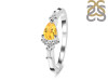 Citrine & White Topaz Ring CIT-RDR-2389.