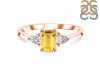 Citrine & White Topaz Ring CIT-RDR-2397.