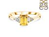 Citrine & White Topaz Ring CIT-RDR-2397.