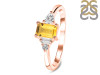 Citrine & White Topaz Ring CIT-RDR-2397.