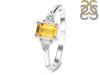 Citrine & White Topaz Ring CIT-RDR-2397.