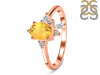 Citrine & White Topaz Ring CIT-RDR-2398.