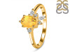 Citrine & White Topaz Ring CIT-RDR-2398.