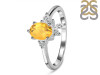 Citrine & White Topaz Ring CIT-RDR-2398.