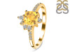 Citrine & White Topaz Ring CIT-RDR-2404.