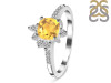 Citrine & White Topaz Ring CIT-RDR-2404.