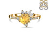 Citrine & White Topaz Ring CIT-RDR-2406.