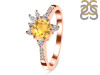 Citrine & White Topaz Ring CIT-RDR-2406.