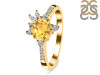 Citrine & White Topaz Ring CIT-RDR-2406.