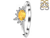Citrine & White Topaz Ring CIT-RDR-2418.