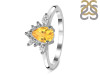 Citrine & White Topaz Ring CIT-RDR-2431.