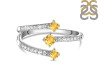 Citrine & White Topaz Ring CIT-RDR-2520.