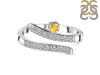 Citrine & White Topaz Ring CIT-RDR-2526.