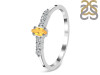 Citrine & White Topaz Ring CIT-RDR-2532.
