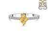 Citrine & White Topaz Ring CIT-RDR-2534.