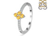 Citrine & White Topaz Ring CIT-RDR-2534.