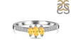 Citrine & White Topaz Ring CIT-RDR-2540.