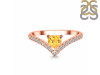 Citrine & White Topaz Ring CIT-RDR-2749.