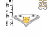 Citrine & White Topaz Ring CIT-RDR-2749.