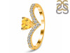Citrine & White Topaz Ring CIT-RDR-2749.