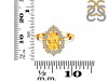 Citrine & White Topaz Ring CIT-RDR-2770.