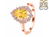 Citrine & White Topaz Ring CIT-RDR-2770.