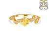 Citrine & White Topaz Ring CIT-RDR-2981.