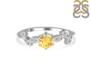 Citrine & White Topaz Ring CIT-RDR-2981.