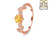 Citrine & White Topaz Ring CIT-RDR-2981.