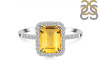 Citrine & White Topaz Ring CIT-RDR-3071.