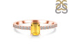 Citrine & White Topaz Ring CIT-RDR-3118.