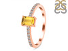 Citrine & White Topaz Ring CIT-RDR-3118.