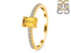 Citrine & White Topaz Ring CIT-RDR-3118.
