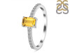 Citrine & White Topaz Ring CIT-RDR-3118.
