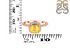 Citrine & White Topaz Ring CIT-RDR-3119.