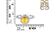 Citrine & White Topaz Ring CIT-RDR-3119.