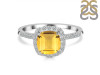 Citrine & White Topaz Ring CIT-RDR-3119.