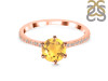 Citrine & White Topaz Ring CIT-RDR-3140.