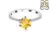 Citrine & White Topaz Ring CIT-RDR-3140.