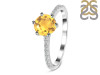 Citrine & White Topaz Ring CIT-RDR-3140.
