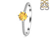 Citrine & White Topaz Ring CIT-RDR-3143.