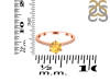 Citrine & White Topaz Ring CIT-RDR-3144.