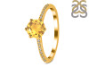 Citrine & White Topaz Ring CIT-RDR-3144.