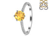 Citrine & White Topaz Ring CIT-RDR-3144.