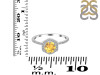 Citrine & White Topaz Ring CIT-RDR-3146.