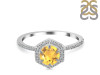 Citrine & White Topaz Ring CIT-RDR-3146.