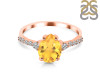 Citrine & White Topaz Ring CIT-RDR-3148.