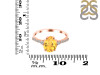 Citrine & White Topaz Ring CIT-RDR-3148.
